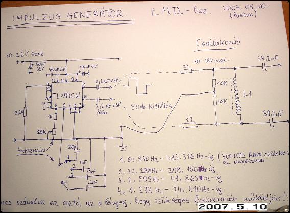 Impulzus Generator Kapcsolasi Rajz