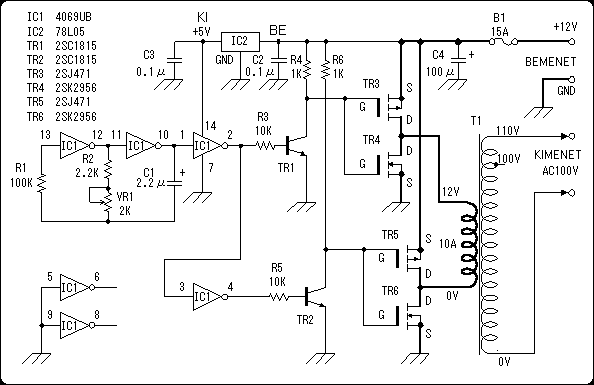 14 220 Inverter Kapcsolási Rajz