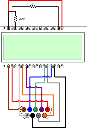 LCD wiring diagram