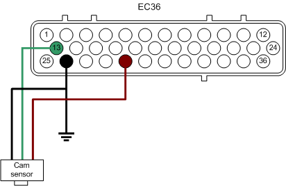 Secondary Hall sensor wiring diagram