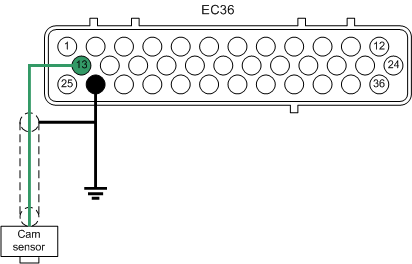 Secondary VR sensor wiring diagram